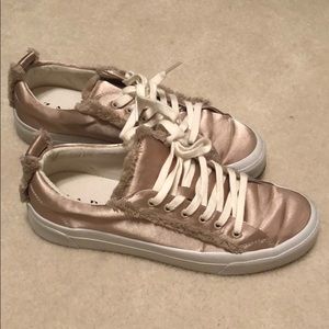 Zara Beige Silk Sneaker